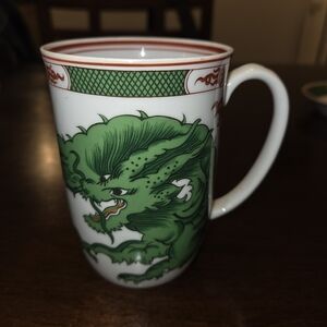 Vintage Fitz And Floyd 1975 Dragon Crest Mug